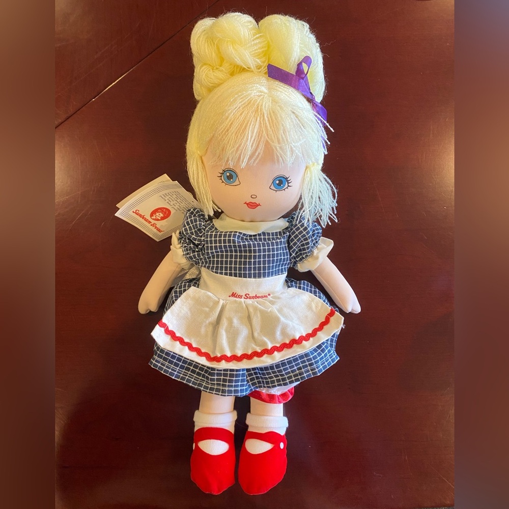 Vintage Little Miss Sunbeam Advertising Plush Doll NWT